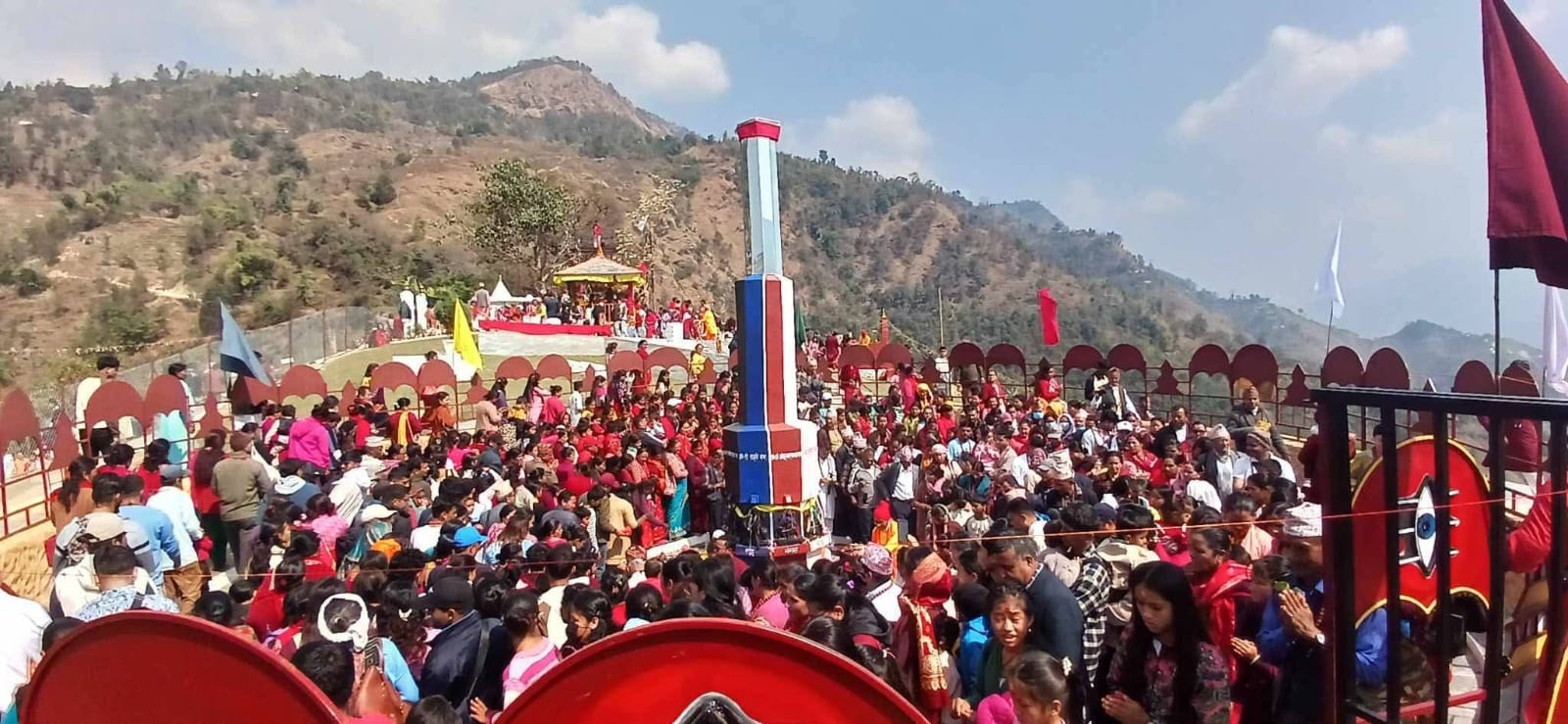 Local temple festival gathering